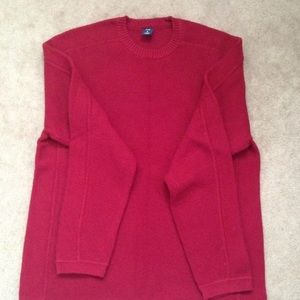 New men’s crew neck cotton sweater red size M.